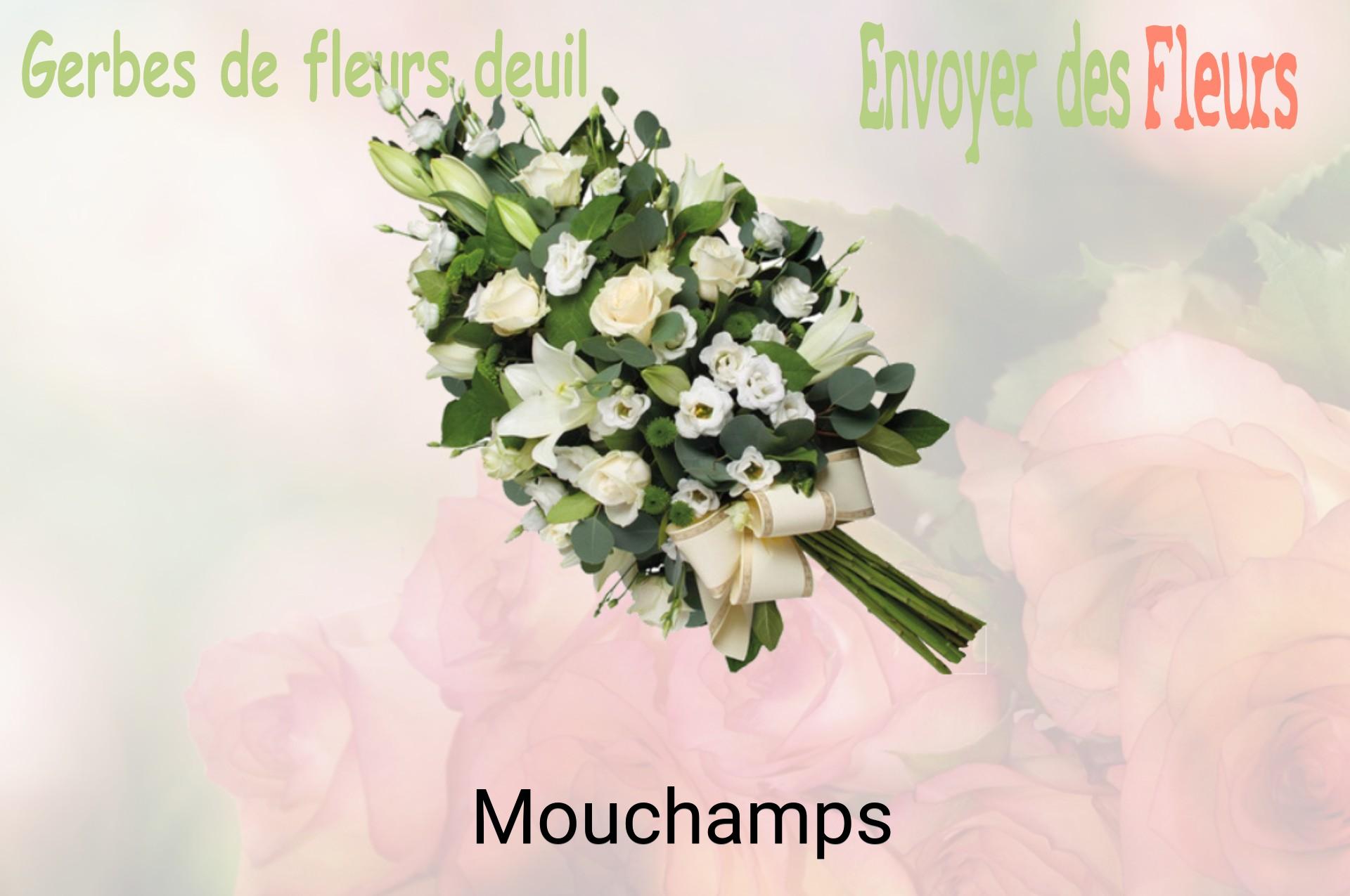 Gerbe de fleurs de deuil livrée à Mouchamps